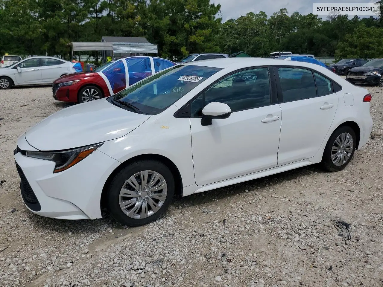 2020 Toyota Corolla Le VIN: 5YFEPRAE6LP100341 Lot: 57929956