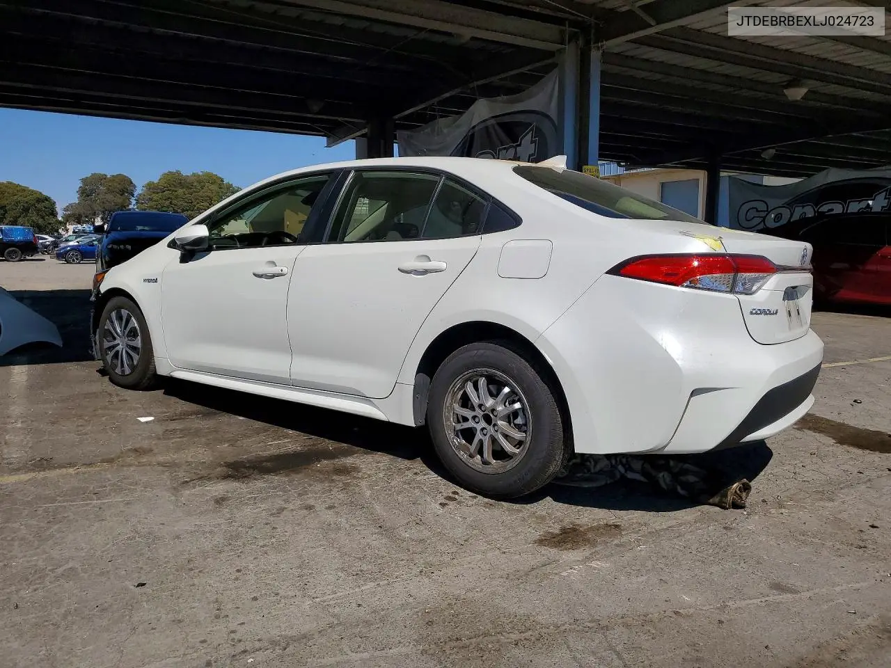2020 Toyota Corolla Le VIN: JTDEBRBEXLJ024723 Lot: 57948836
