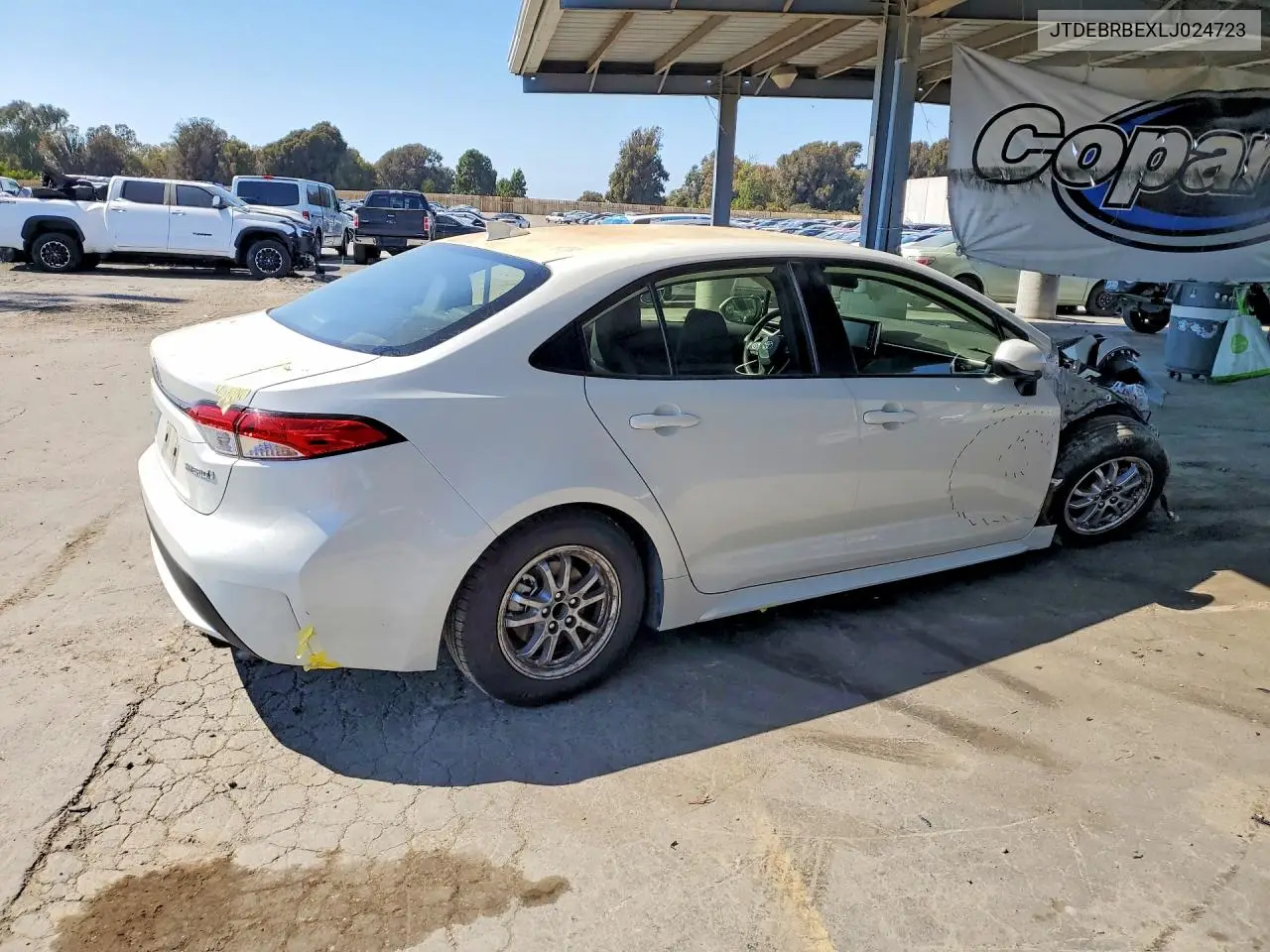 2020 Toyota Corolla Le VIN: JTDEBRBEXLJ024723 Lot: 57948836