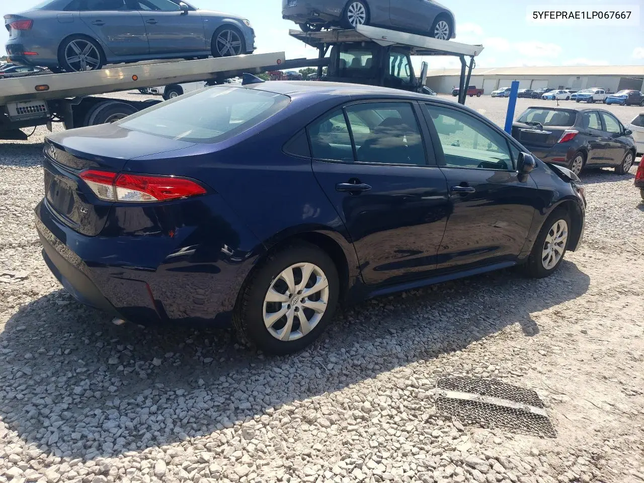 2020 Toyota Corolla Le VIN: 5YFEPRAE1LP067667 Lot: 58226366