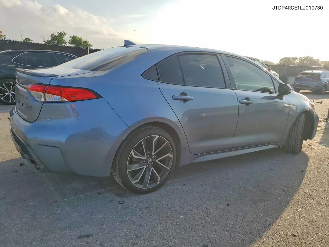 2020 Toyota Corolla Se VIN: JTDP4RCE1LJ010730 Lot: 58701006