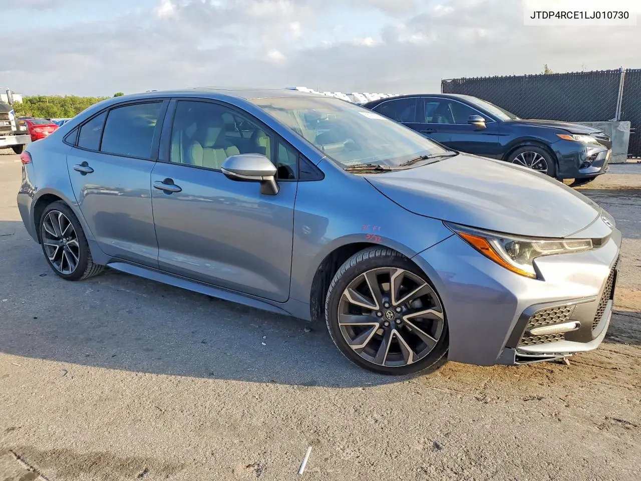 2020 Toyota Corolla Se VIN: JTDP4RCE1LJ010730 Lot: 58701006