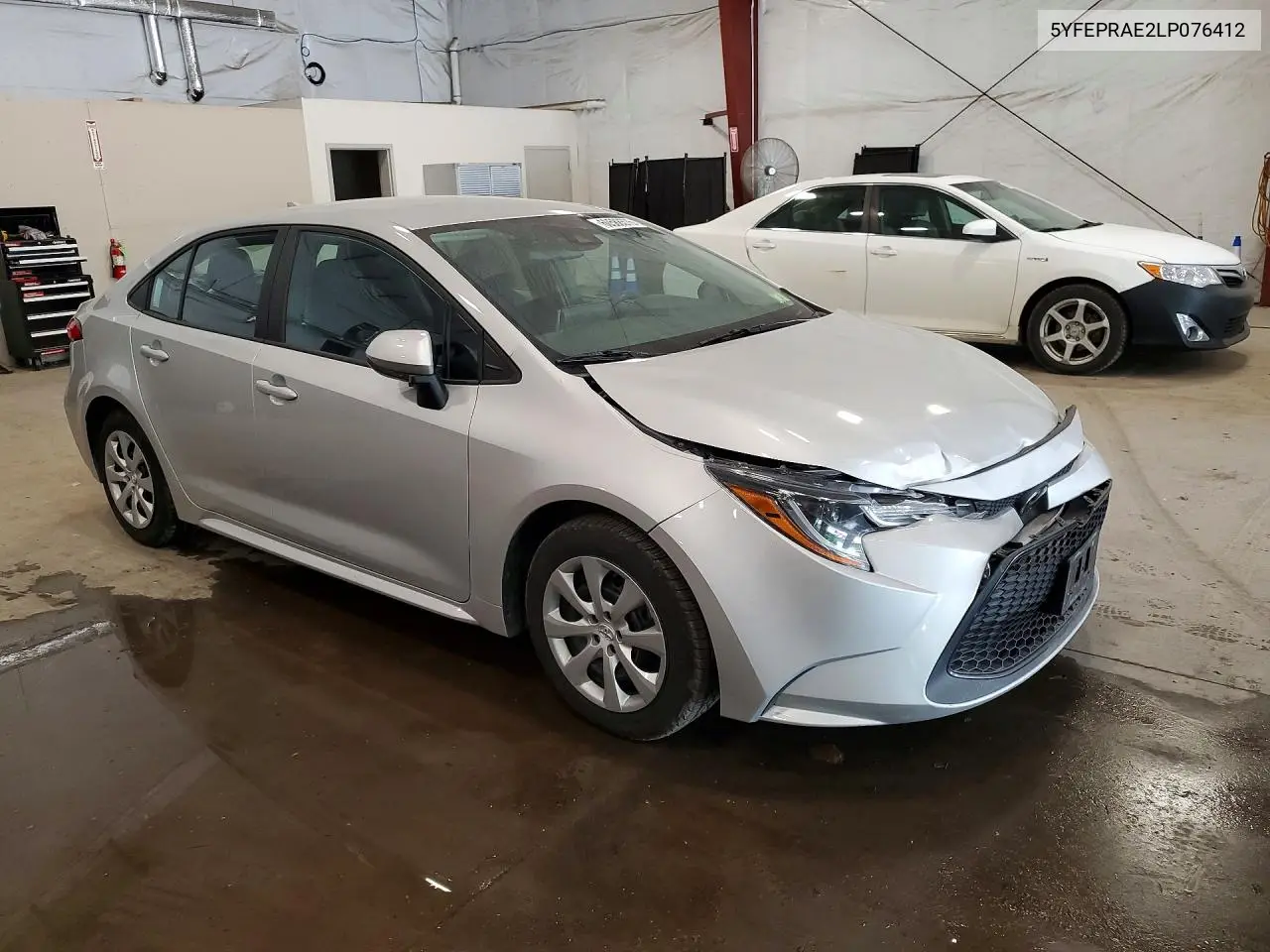 2020 Toyota Corolla Le VIN: 5YFEPRAE2LP076412 Lot: 60588576