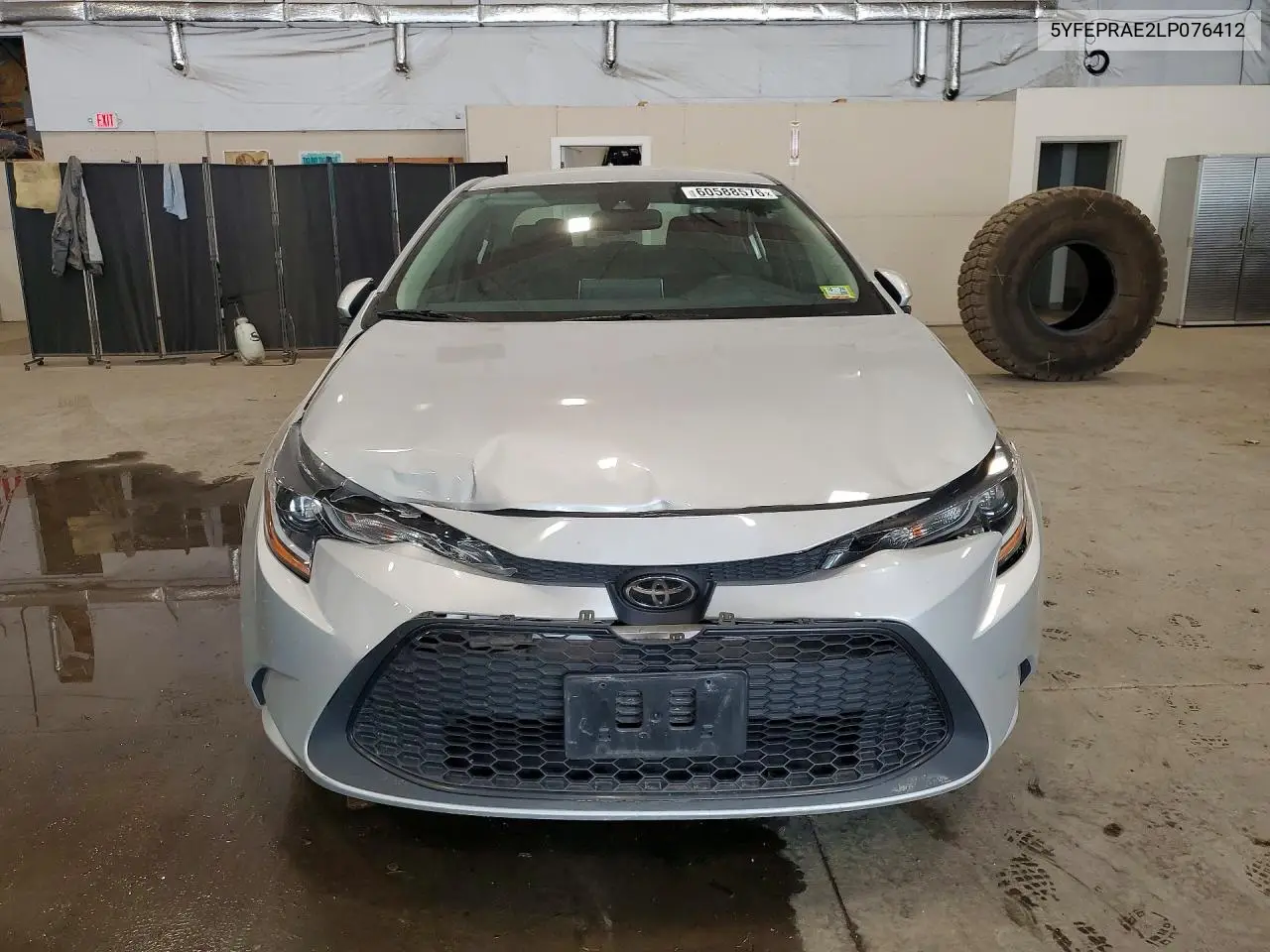 2020 Toyota Corolla Le VIN: 5YFEPRAE2LP076412 Lot: 60588576