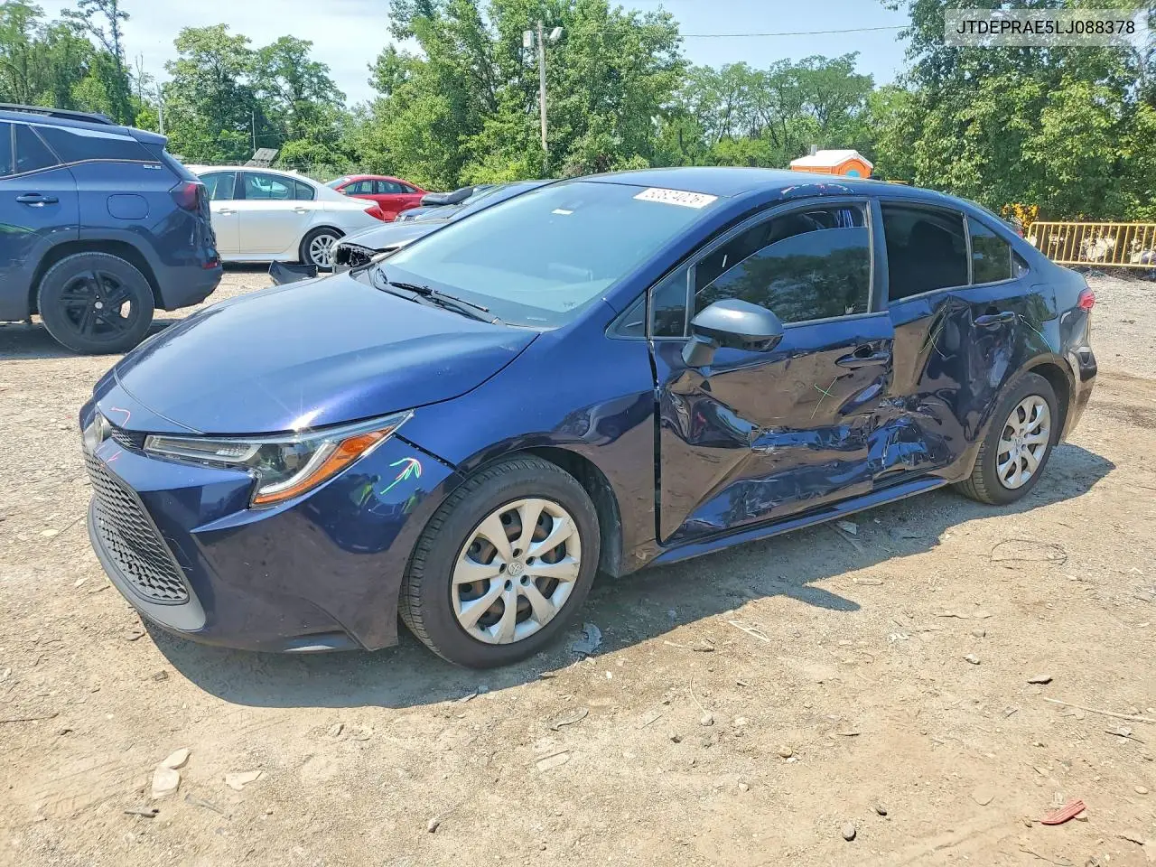 2020 Toyota Corolla Le VIN: JTDEPRAE5LJ088378 Lot: 60824026