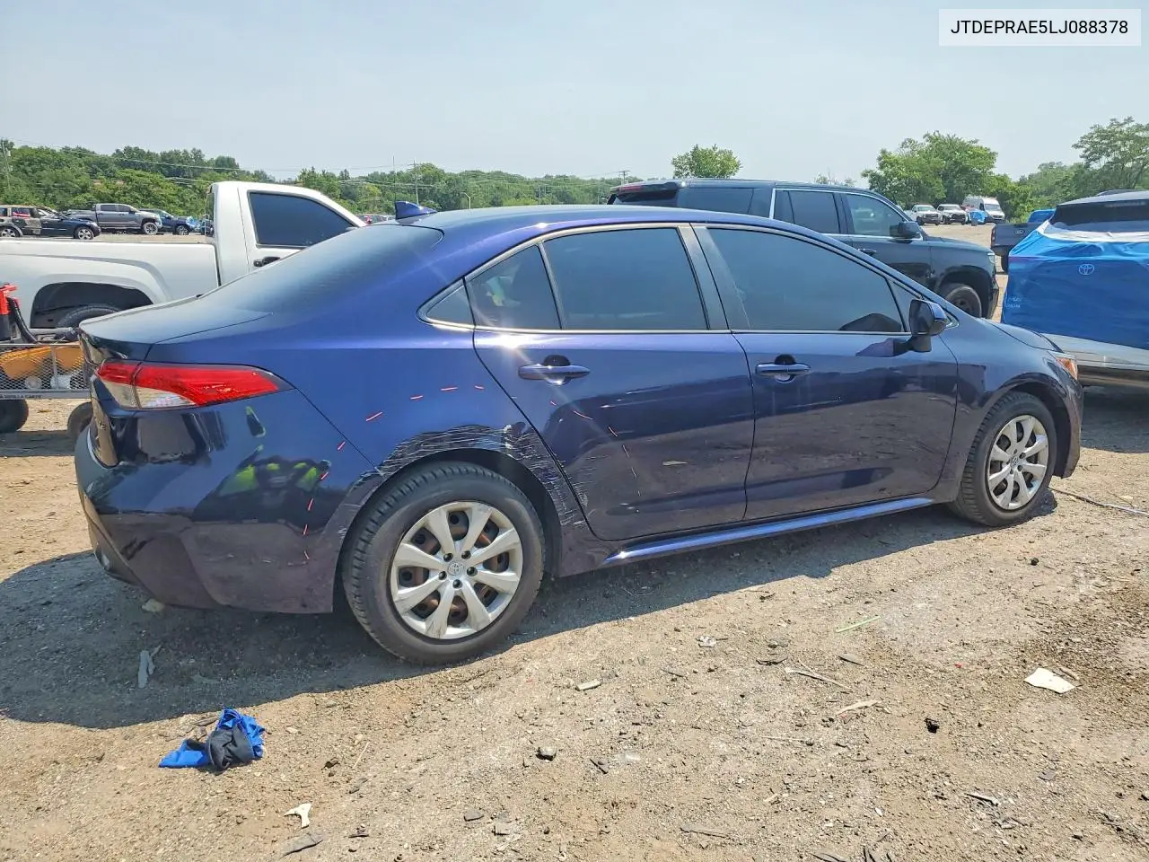 2020 Toyota Corolla Le VIN: JTDEPRAE5LJ088378 Lot: 60824026