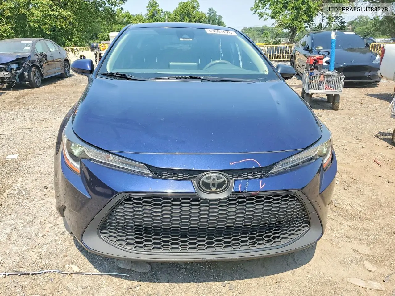 2020 Toyota Corolla Le VIN: JTDEPRAE5LJ088378 Lot: 60824026