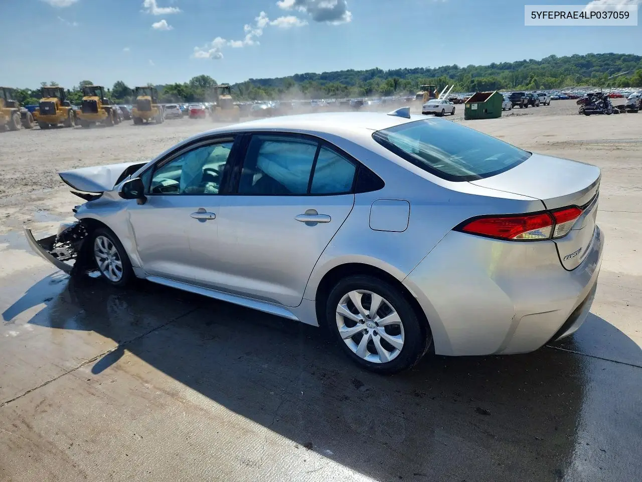 2020 Toyota Corolla Le VIN: 5YFEPRAE4LP037059 Lot: 61080796