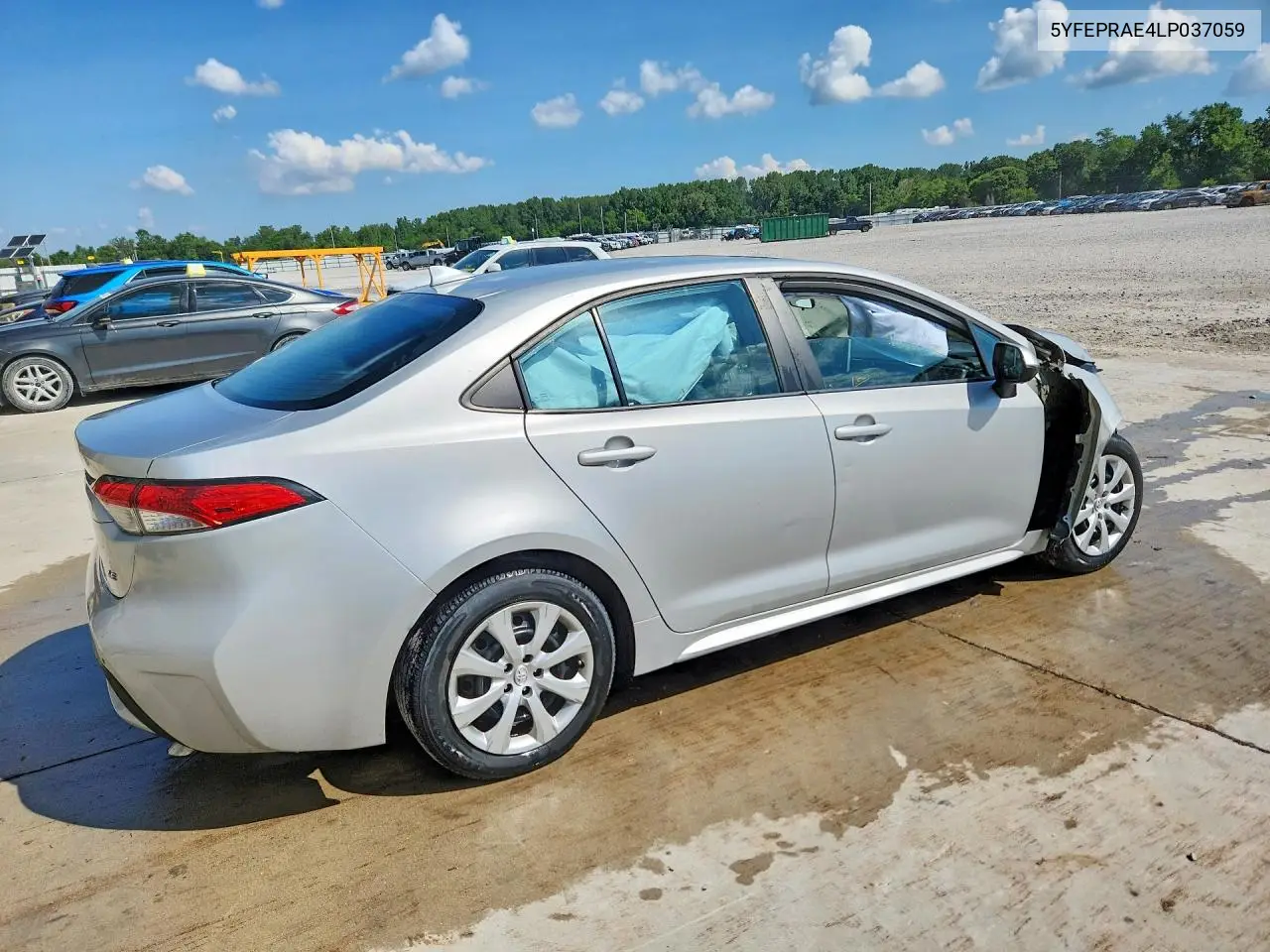 2020 Toyota Corolla Le VIN: 5YFEPRAE4LP037059 Lot: 61080796