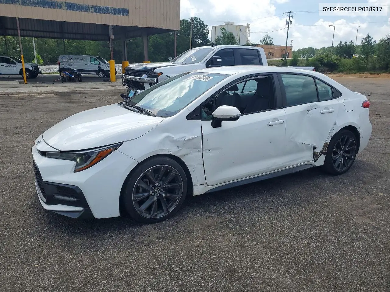 2020 Toyota Corolla Se VIN: 5YFS4RCE6LP038917 Lot: 61603106