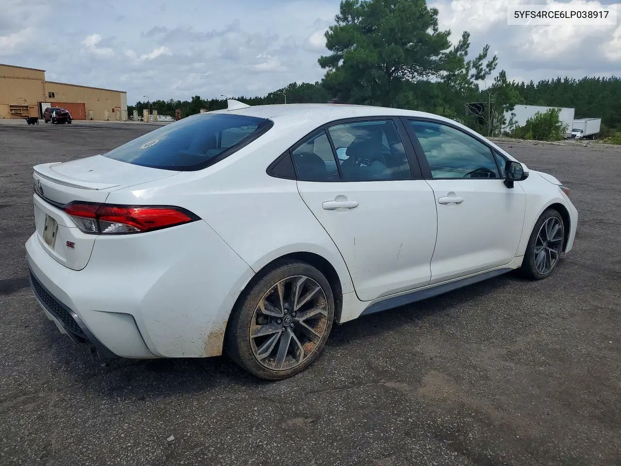 2020 Toyota Corolla Se VIN: 5YFS4RCE6LP038917 Lot: 61603106