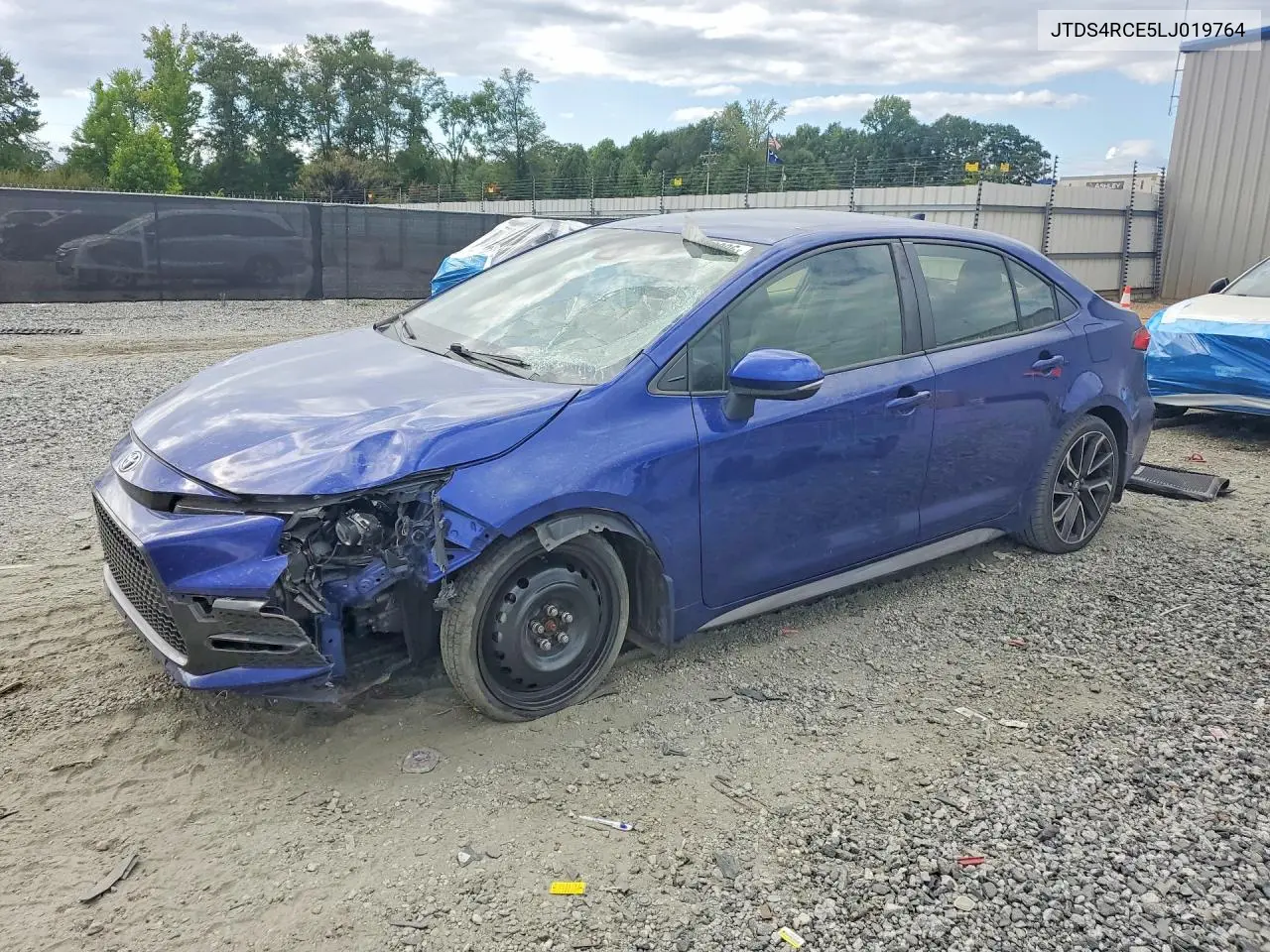 2020 Toyota Corolla Se VIN: JTDS4RCE5LJ019764 Lot: 61739306