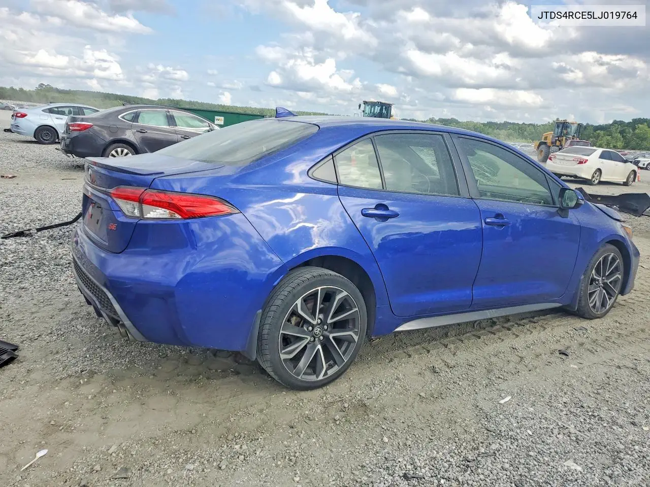 2020 Toyota Corolla Se VIN: JTDS4RCE5LJ019764 Lot: 61739306
