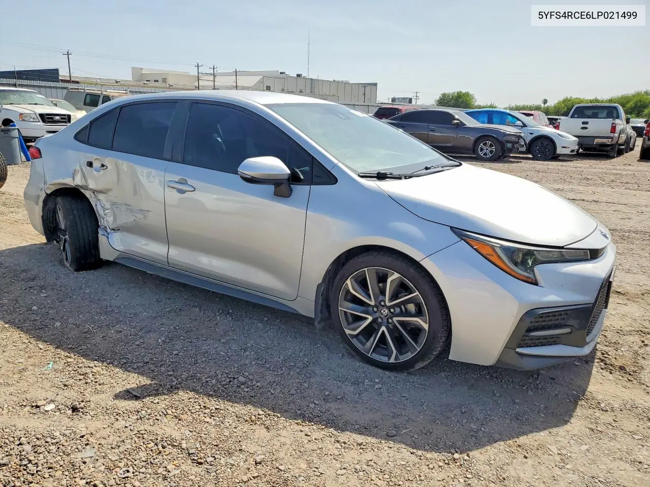 2020 Toyota Corolla Se VIN: 5YFS4RCE6LP021499 Lot: 61935446