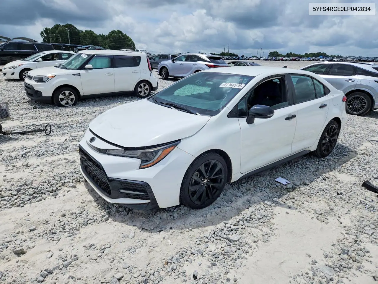 2020 Toyota Corolla Se Nightshade Edition VIN: 5YFS4RCE0LP042834 Lot: 61968916