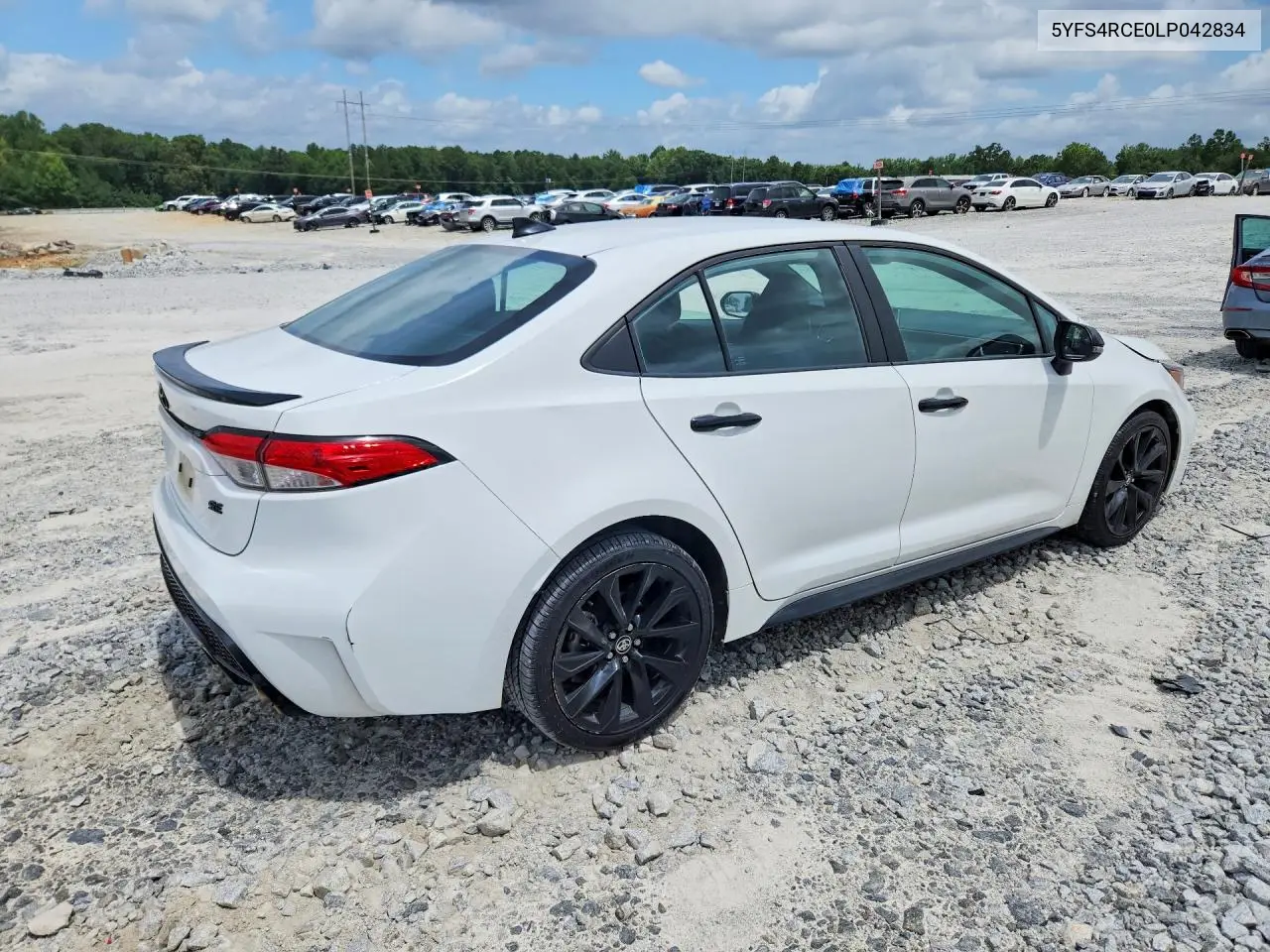 2020 Toyota Corolla Se Nightshade Edition VIN: 5YFS4RCE0LP042834 Lot: 61968916