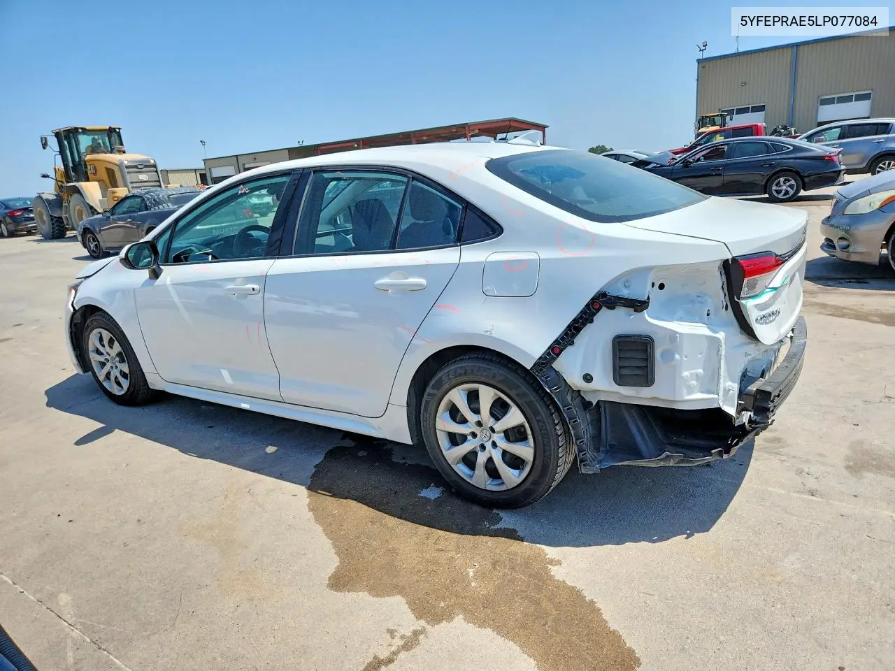 2020 Toyota Corolla Le VIN: 5YFEPRAE5LP077084 Lot: 62027456