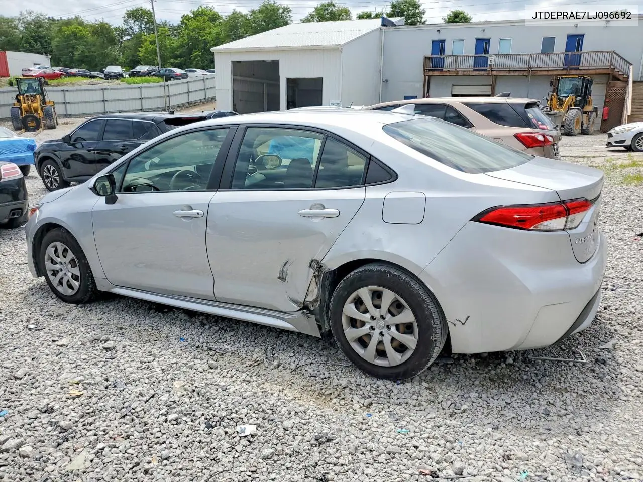 2020 Toyota Corolla Le VIN: JTDEPRAE7LJ096692 Lot: 62033986