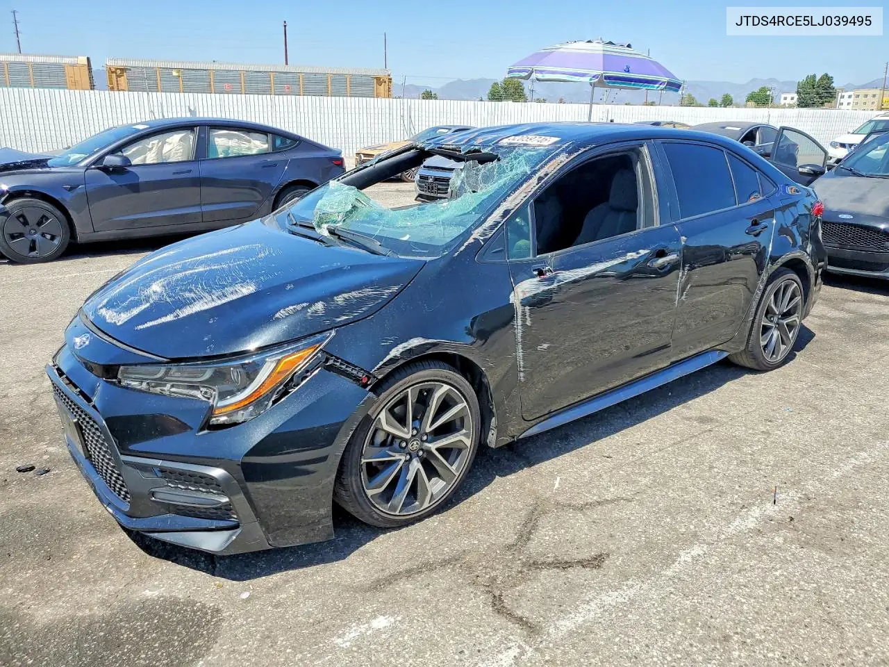 2020 Toyota Corolla Se VIN: JTDS4RCE5LJ039495 Lot: 62059746