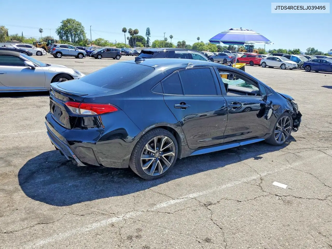2020 Toyota Corolla Se VIN: JTDS4RCE5LJ039495 Lot: 62059746