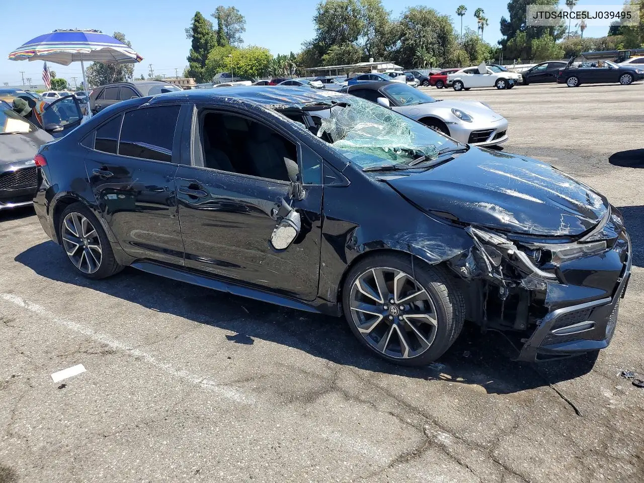 2020 Toyota Corolla Se VIN: JTDS4RCE5LJ039495 Lot: 62059746