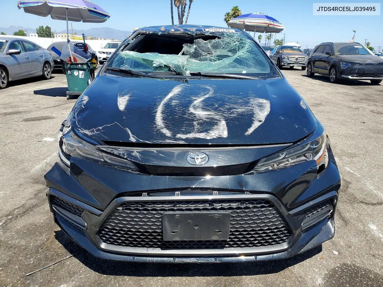 2020 Toyota Corolla Se VIN: JTDS4RCE5LJ039495 Lot: 62059746
