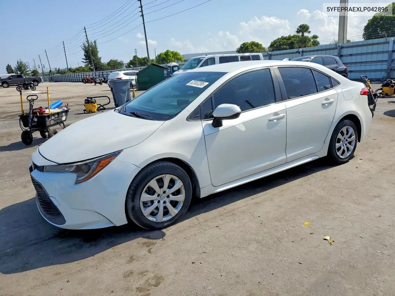 2020 Toyota Corolla Le VIN: 5YFEPRAEXLP042895 Lot: 62063396