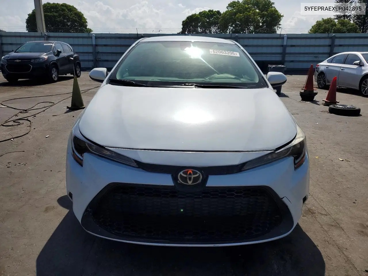 2020 Toyota Corolla Le VIN: 5YFEPRAEXLP042895 Lot: 62063396