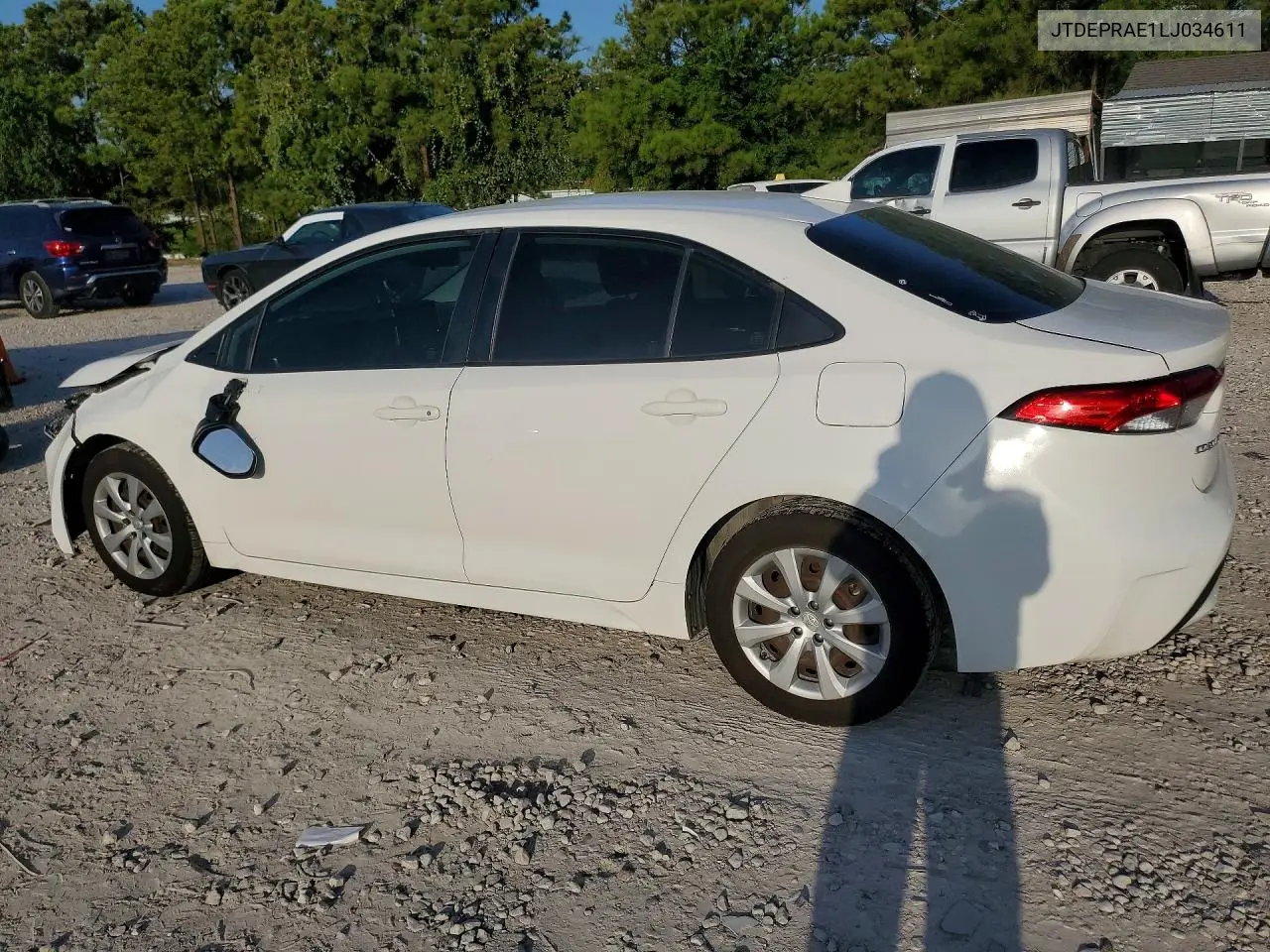 2020 Toyota Corolla Le VIN: JTDEPRAE1LJ034611 Lot: 62115206