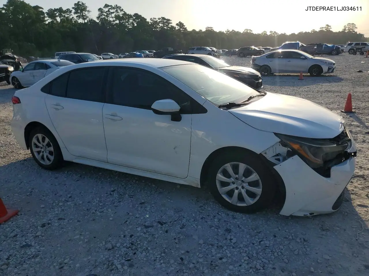 2020 Toyota Corolla Le VIN: JTDEPRAE1LJ034611 Lot: 62115206