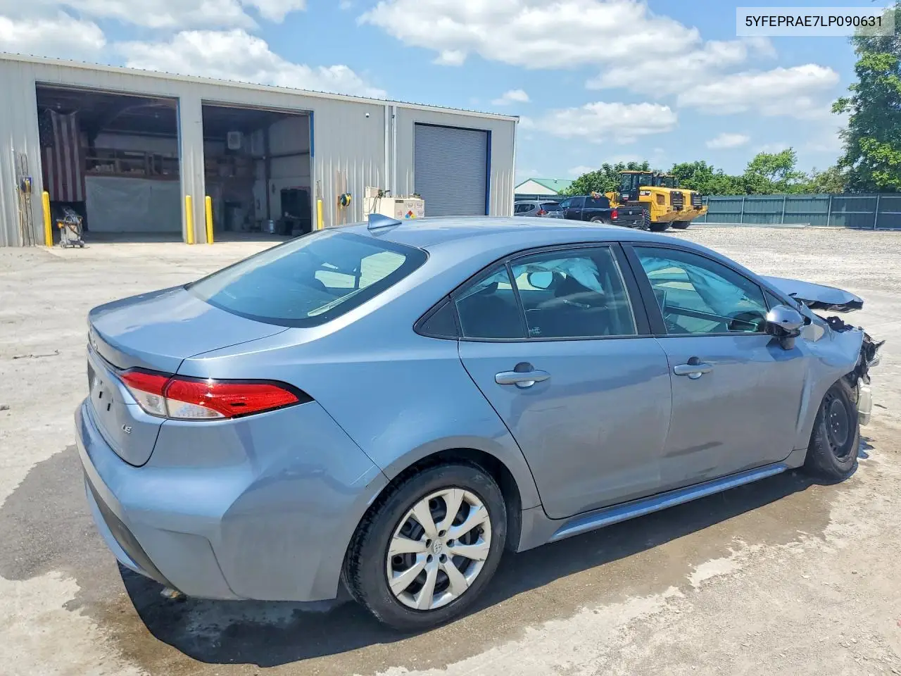 2020 Toyota Corolla Le VIN: 5YFEPRAE7LP090631 Lot: 62147016