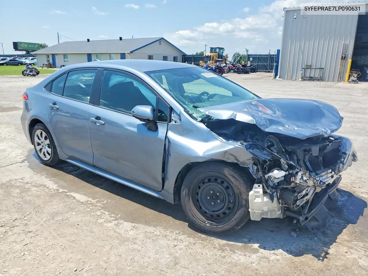 2020 Toyota Corolla Le VIN: 5YFEPRAE7LP090631 Lot: 62147016