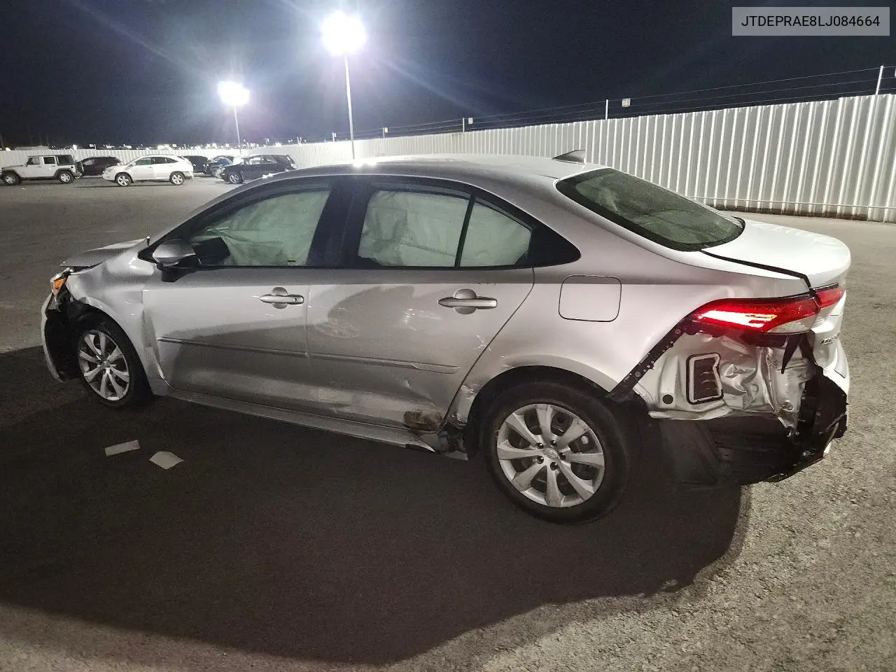 2020 Toyota Corolla Le VIN: JTDEPRAE8LJ084664 Lot: 62360666