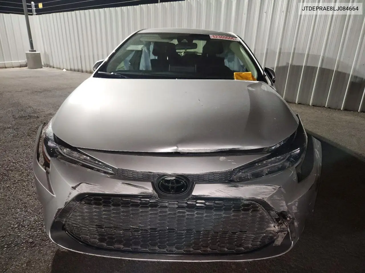 2020 Toyota Corolla Le VIN: JTDEPRAE8LJ084664 Lot: 62360666