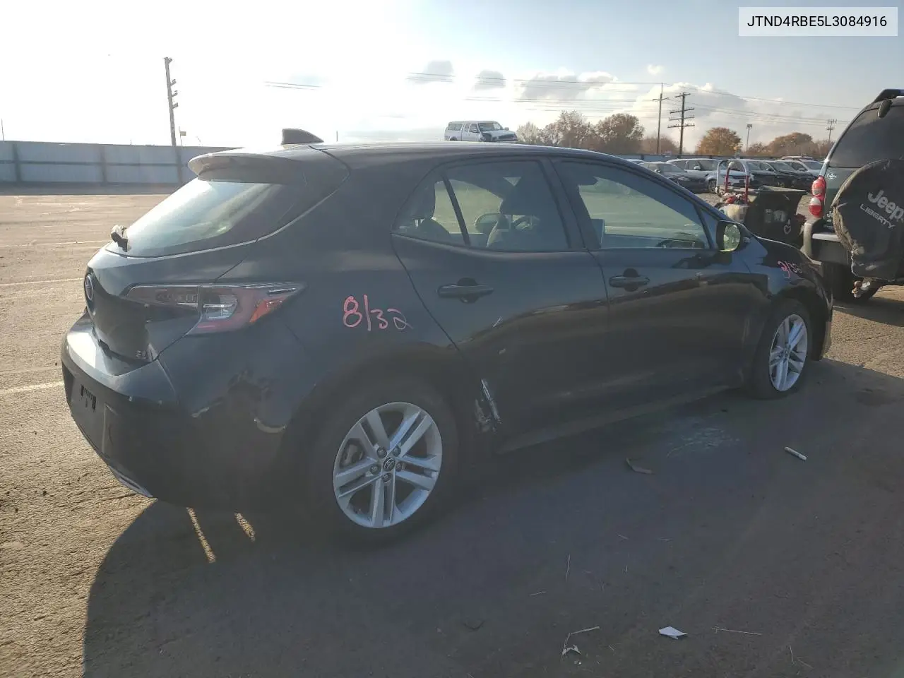 JTND4RBE5L3084916 2020 Toyota Corolla Se