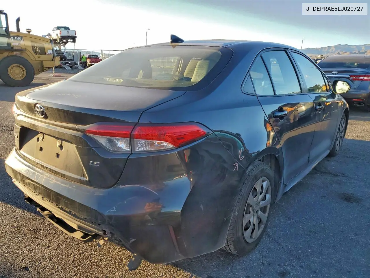 JTDEPRAE5LJ020727 2020 Toyota Corolla Le