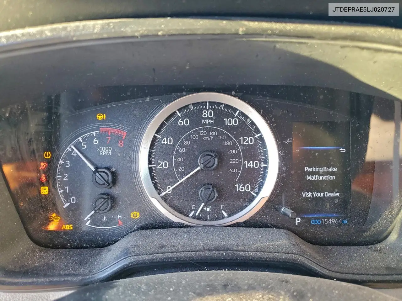 JTDEPRAE5LJ020727 2020 Toyota Corolla Le
