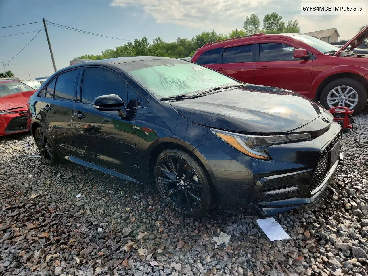 2021 Toyota Corolla Se Nightshade Edition VIN: 5YFS4MCE1MP067519 Lot: 59123946