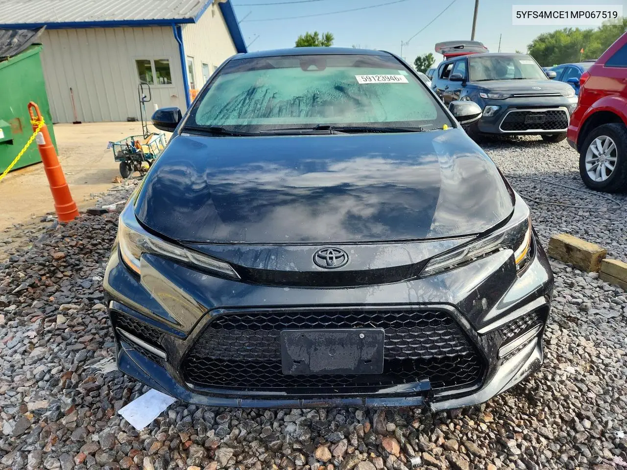 2021 Toyota Corolla Se Nightshade Edition VIN: 5YFS4MCE1MP067519 Lot: 59123946