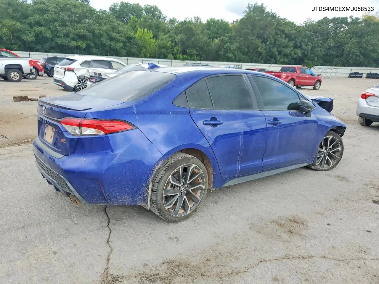 2021 Toyota Corolla Se VIN: JTDS4MCEXMJ058533 Lot: 60925586