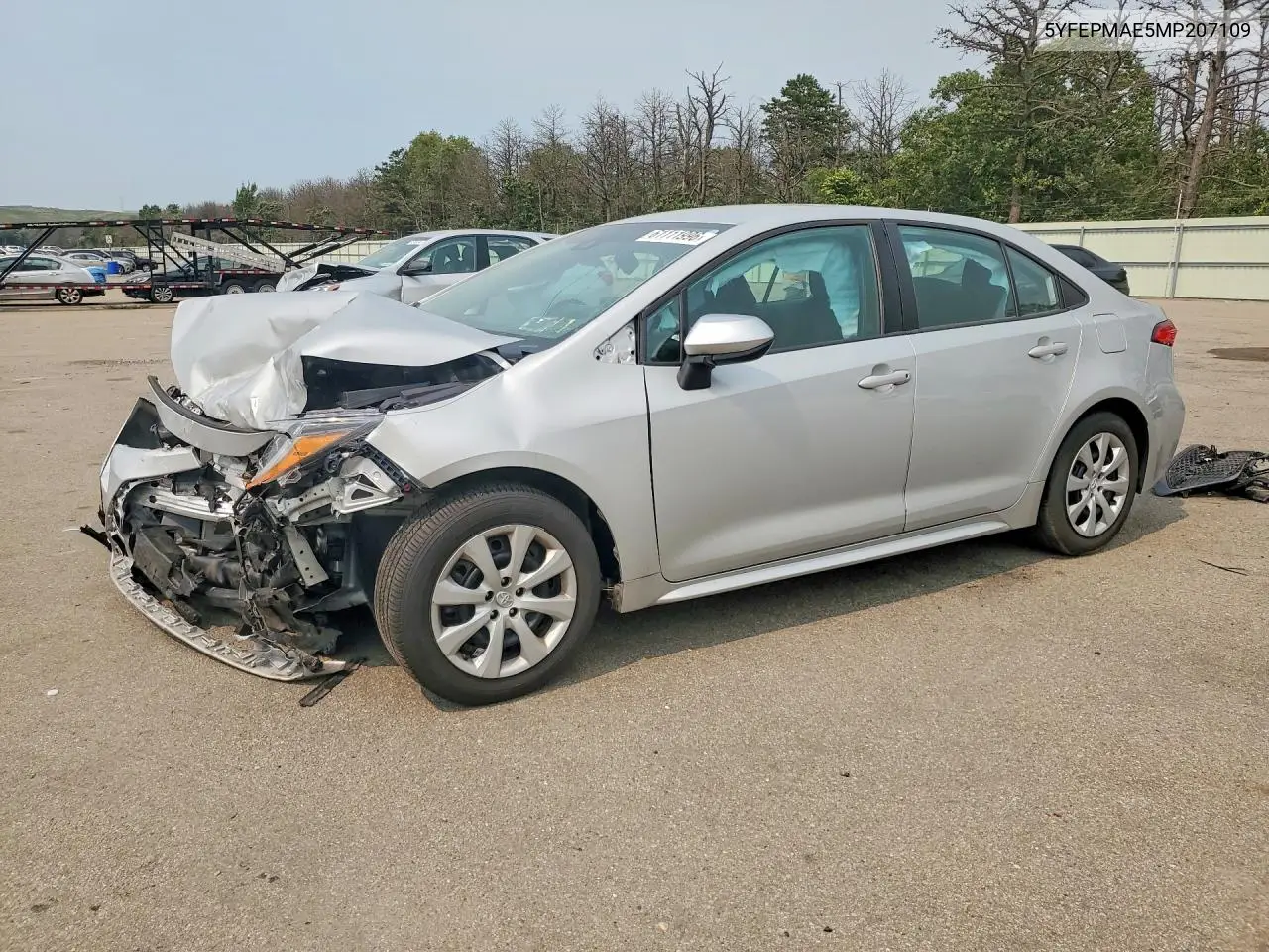 2021 Toyota Corolla Le VIN: 5YFEPMAE5MP207109 Lot: 61111996