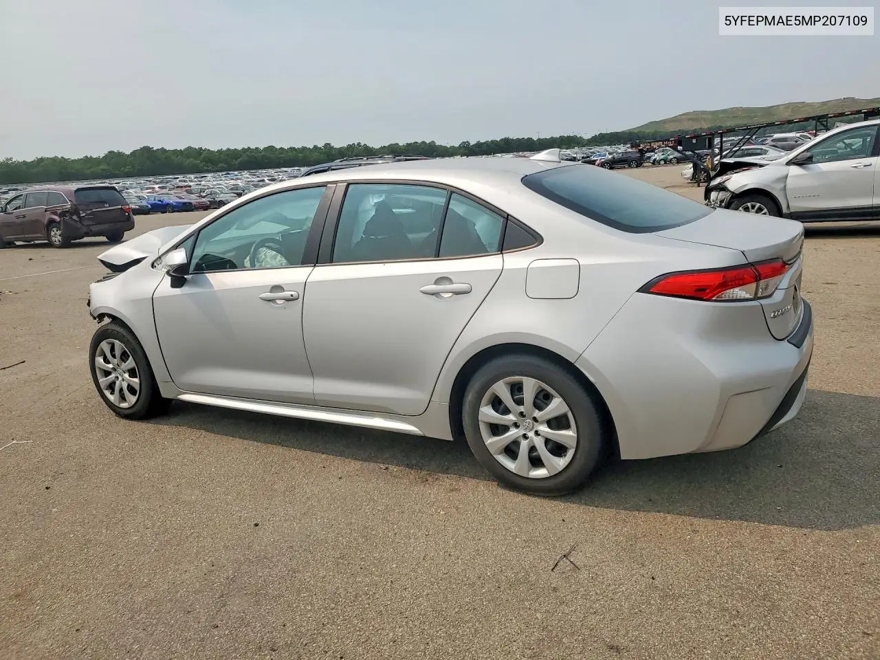 2021 Toyota Corolla Le VIN: 5YFEPMAE5MP207109 Lot: 61111996