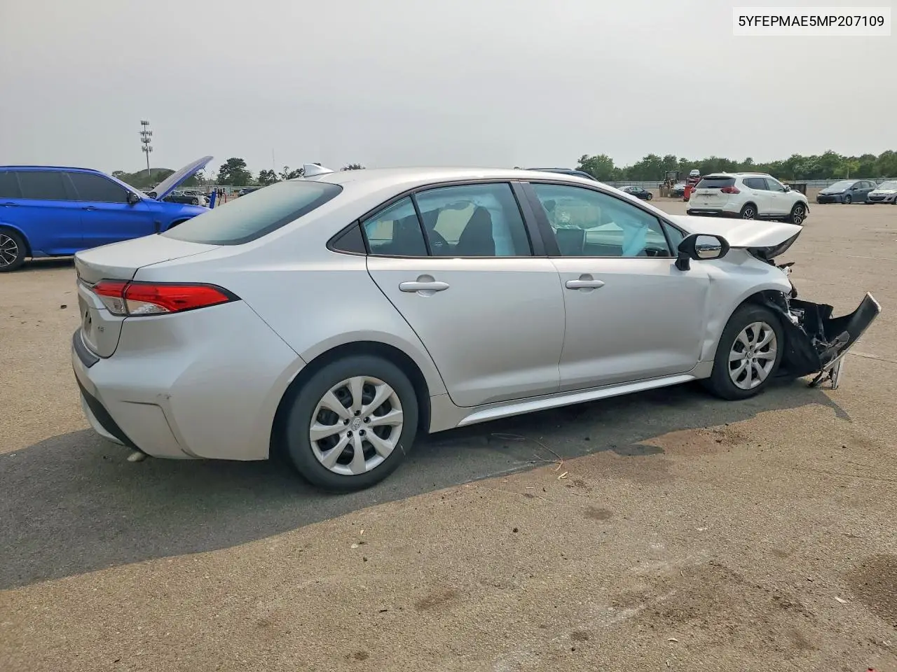 2021 Toyota Corolla Le VIN: 5YFEPMAE5MP207109 Lot: 61111996