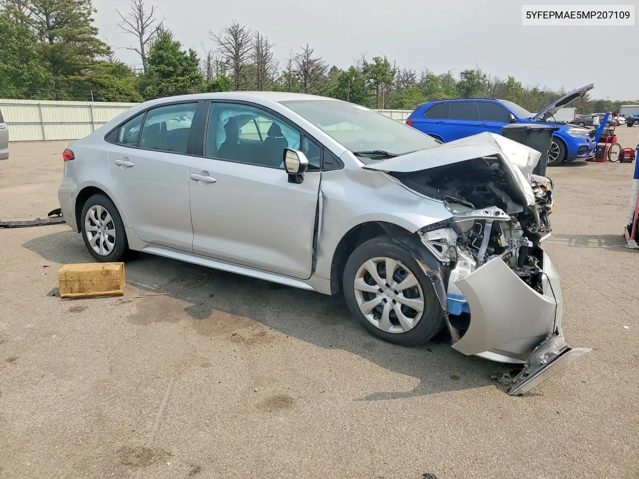 2021 Toyota Corolla Le VIN: 5YFEPMAE5MP207109 Lot: 61111996