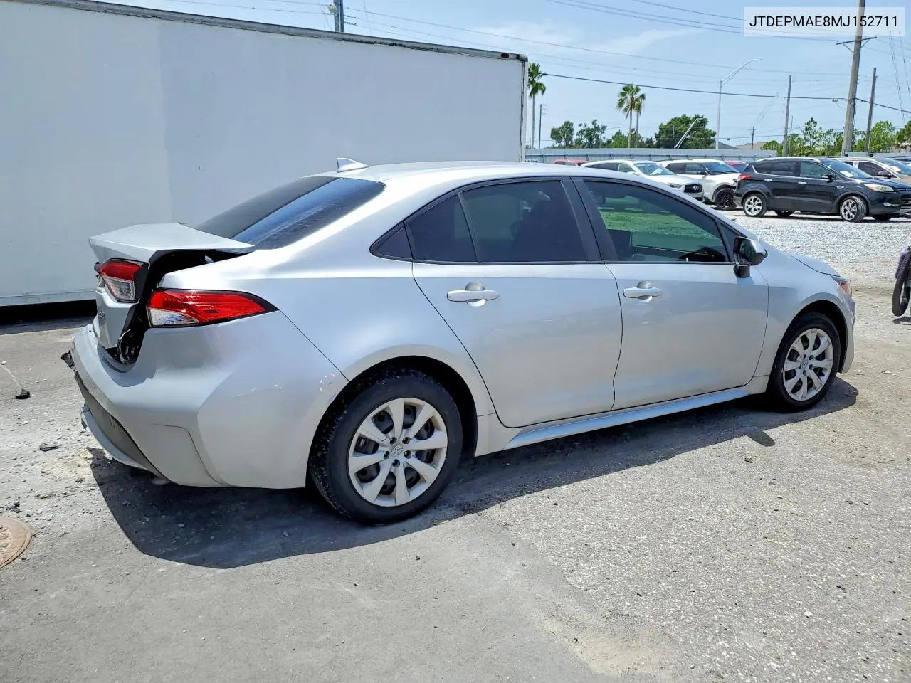 2021 Toyota Corolla Le VIN: JTDEPMAE8MJ152711 Lot: 61160066