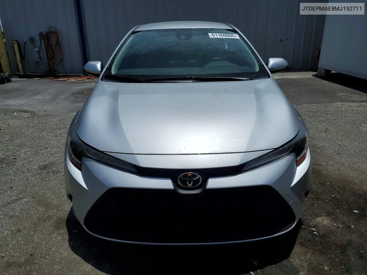 2021 Toyota Corolla Le VIN: JTDEPMAE8MJ152711 Lot: 61160066