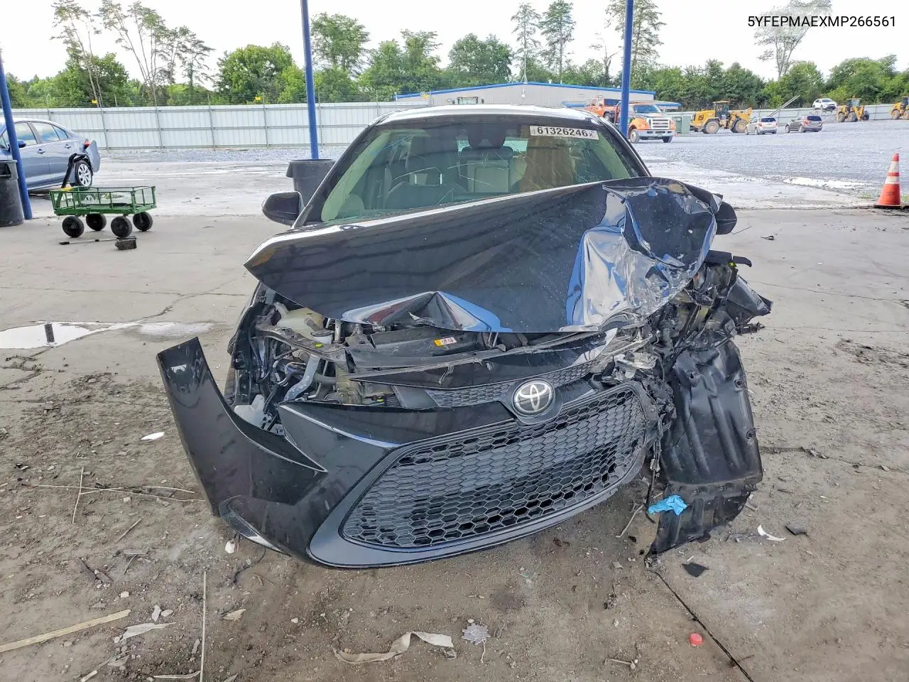 2021 Toyota Corolla Le VIN: 5YFEPMAEXMP266561 Lot: 61326246