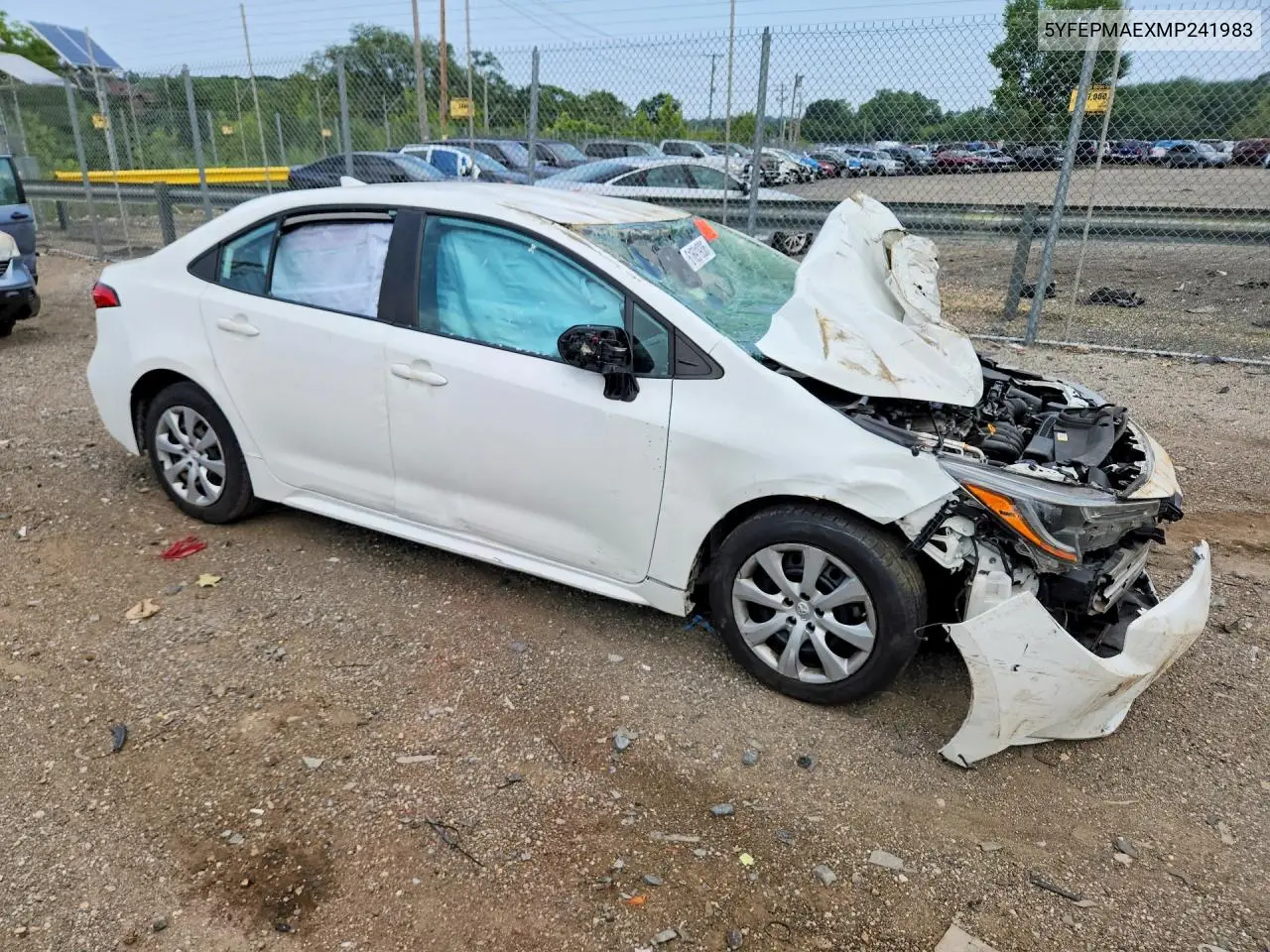 2021 Toyota Corolla Le VIN: 5YFEPMAEXMP241983 Lot: 61691936