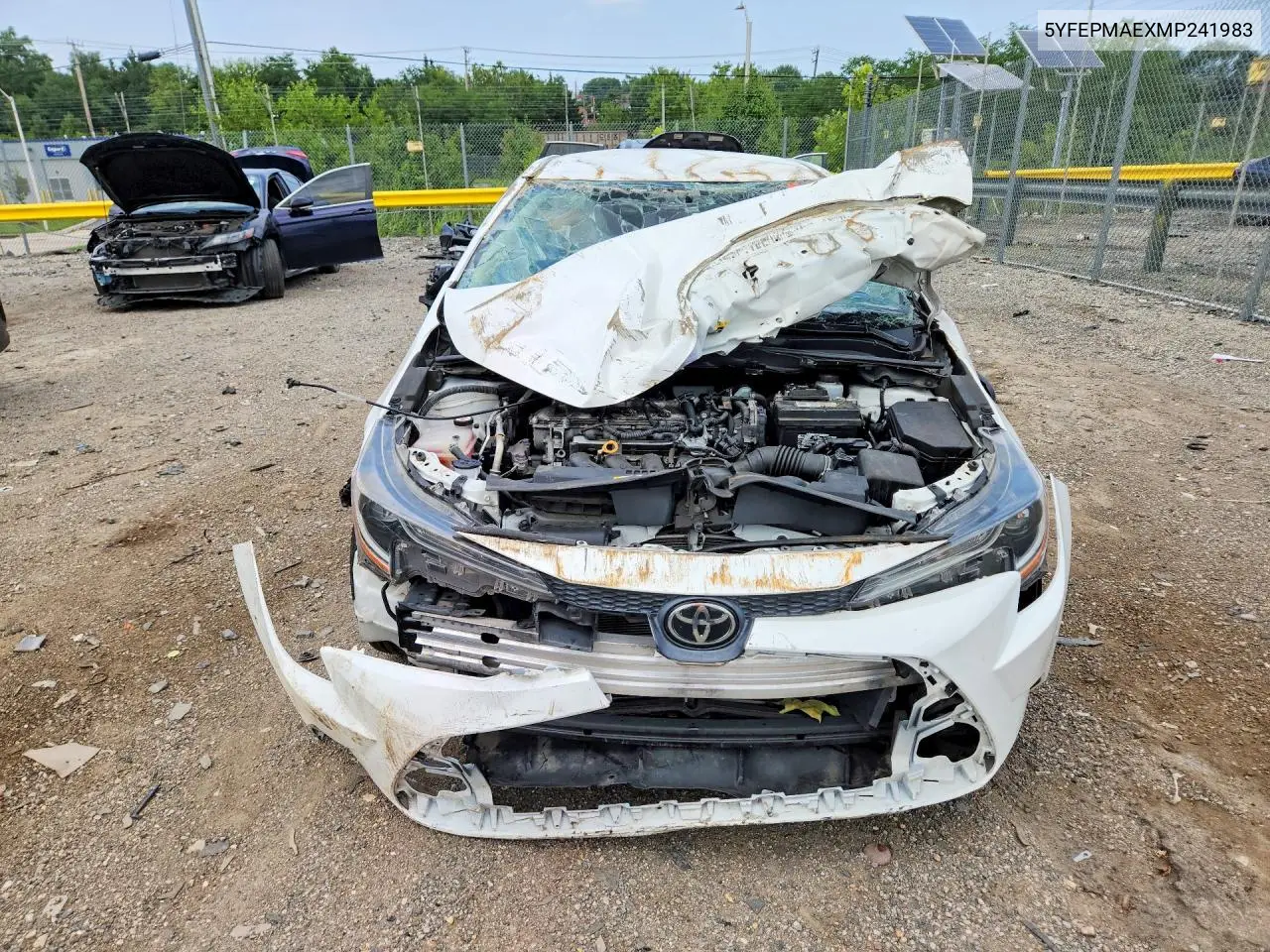 2021 Toyota Corolla Le VIN: 5YFEPMAEXMP241983 Lot: 61691936