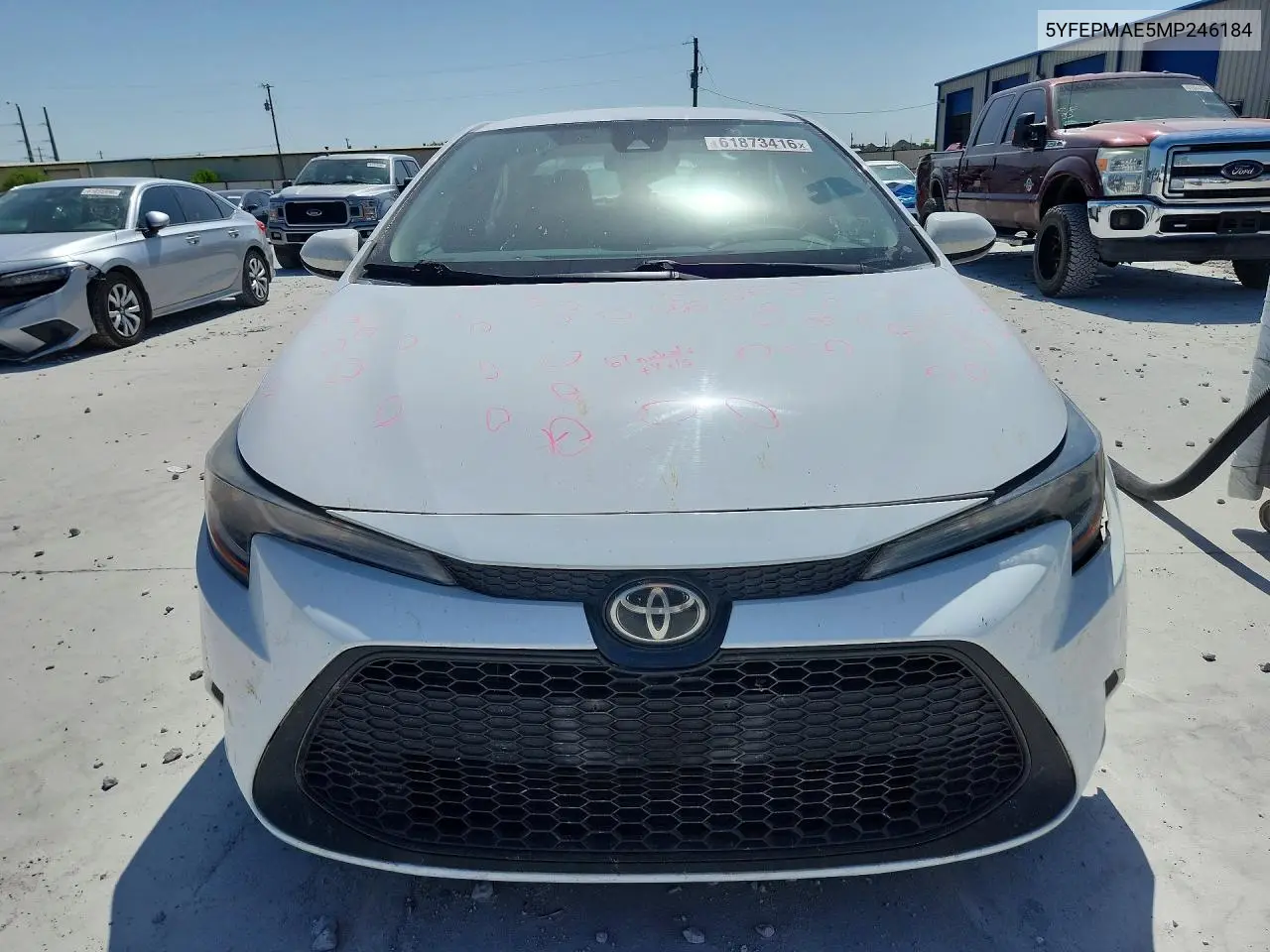 2021 Toyota Corolla Le VIN: 5YFEPMAE5MP246184 Lot: 61873416